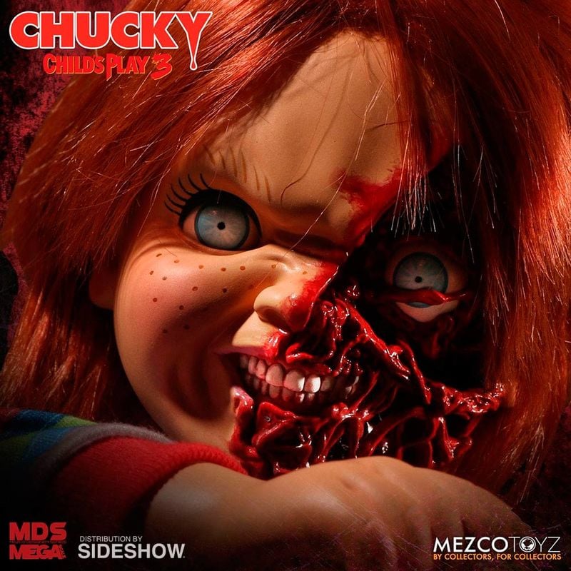 Figura Chucky El Muñeco Diabolico 3 Cara Pizza parlante 38cm ingles — vista adicional del producto