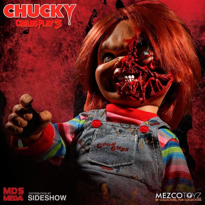 Figura Chucky El Muñeco Diabolico 3 Cara Pizza parlante 38cm ingles — vista adicional del producto