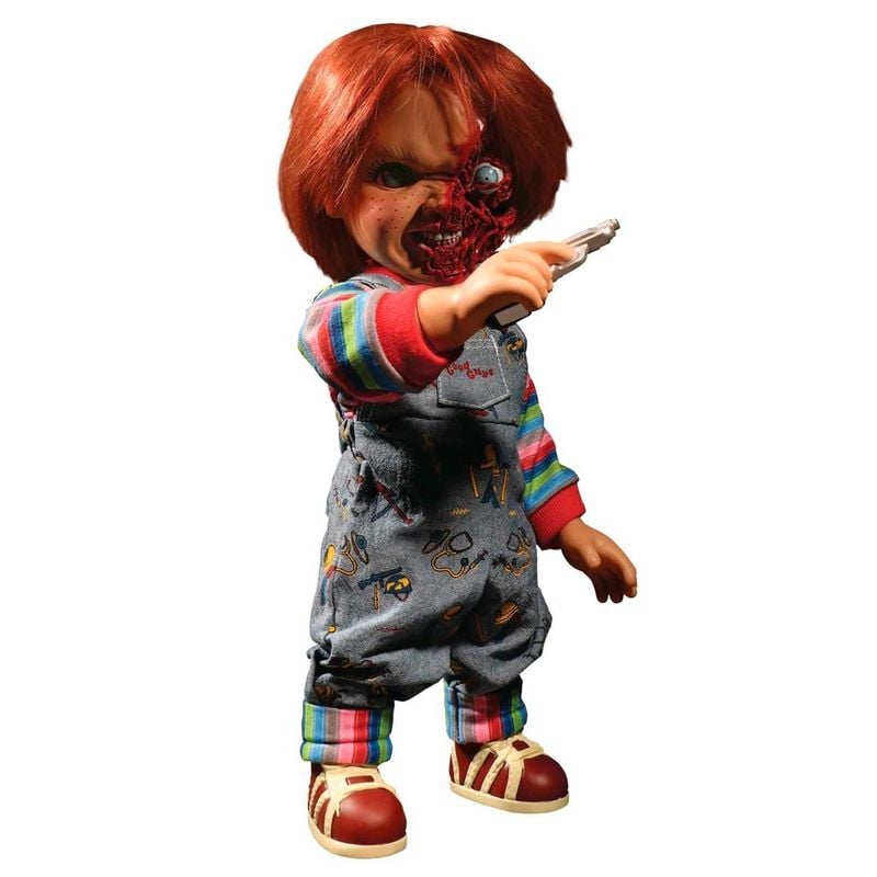 Figura Chucky El Muñeco Diabolico 3 Cara Pizza parlante 38cm ingles — vista adicional del producto