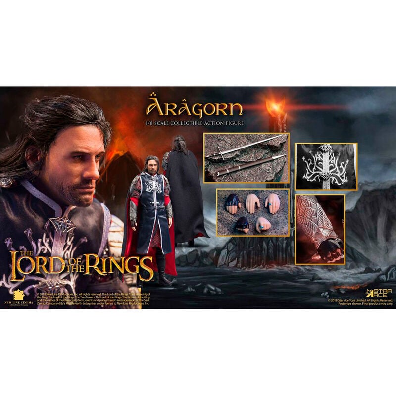 Figura Real Master Aragorn El Señor de los Anillos 23cm — vista adicional del producto