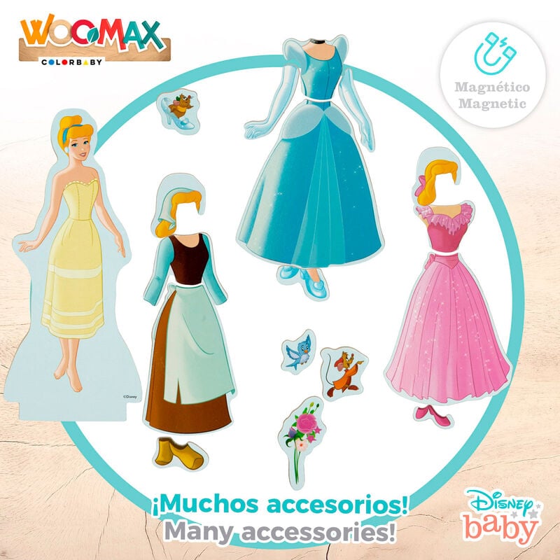 Juego magnetico madera vestidos Cenicienta Disney — vista adicional del producto