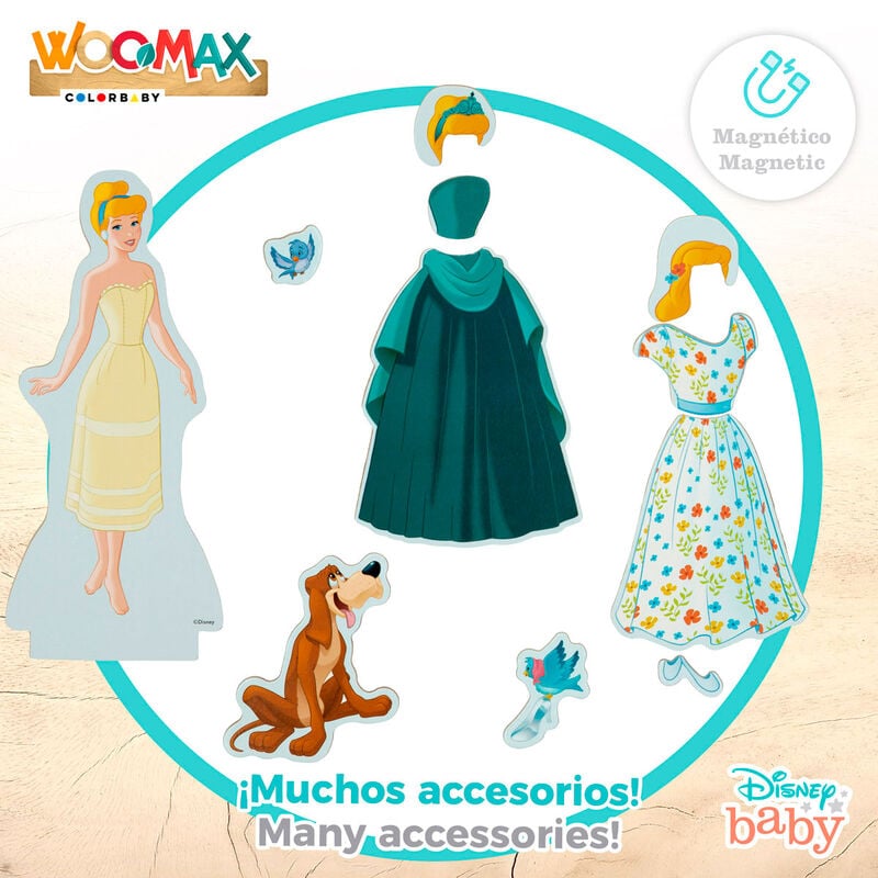 Juego magnetico madera vestidos Cenicienta Disney — vista adicional del producto