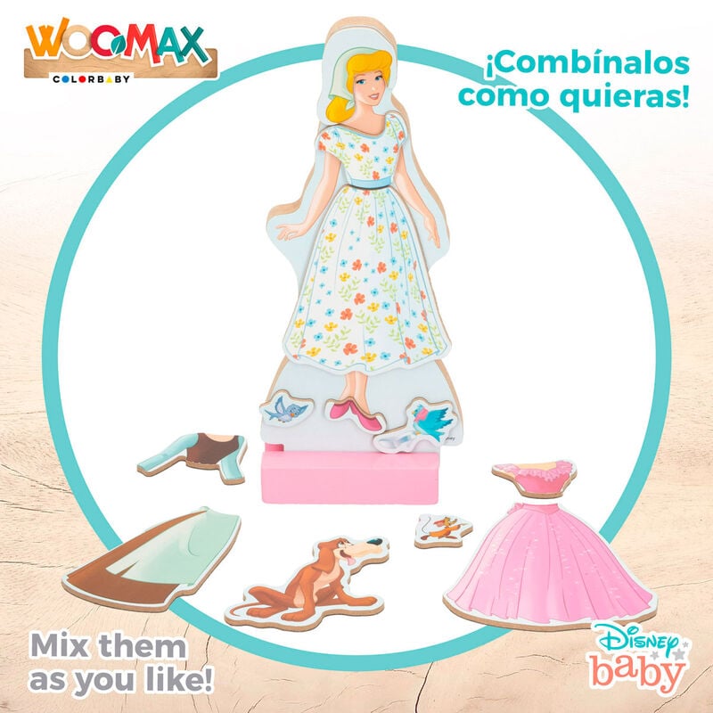 Juego magnetico madera vestidos Cenicienta Disney — vista adicional del producto