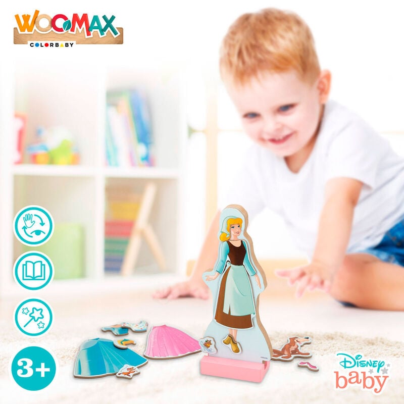 Juego magnetico madera vestidos Cenicienta Disney — vista adicional del producto