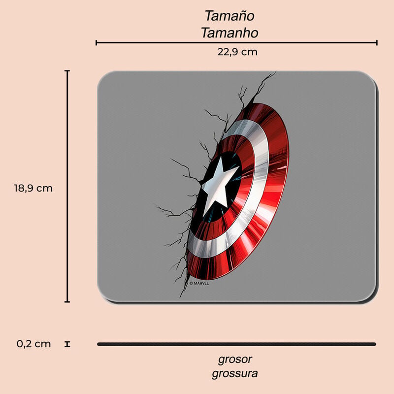 Alfombrilla raton Capitan America Marvel — vista adicional del producto