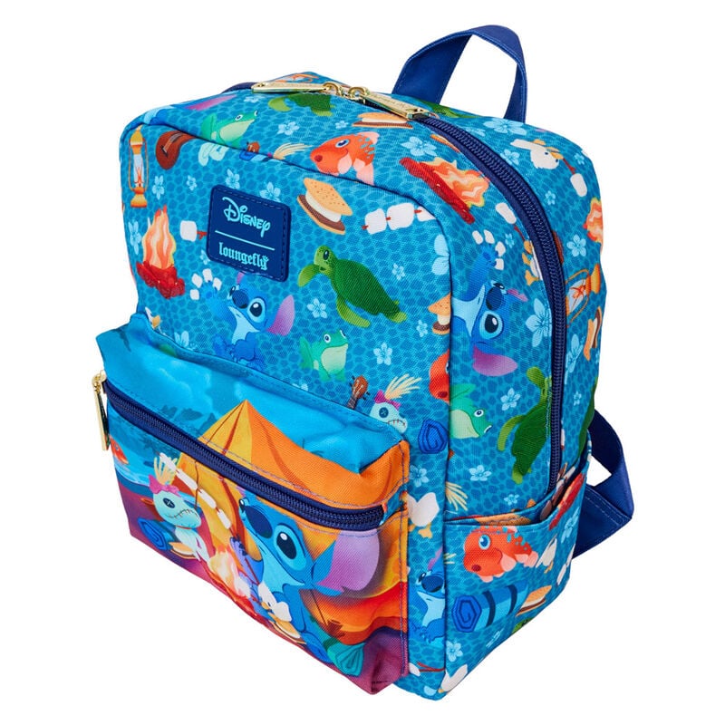 Mochila nylon Camping Cuties Stitch Disney Loungefly 24cm — vista adicional del producto