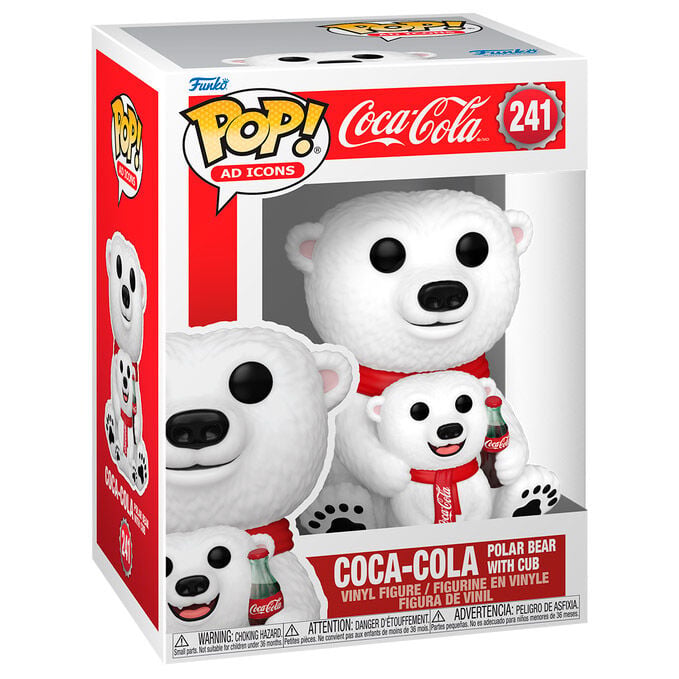 Figura Funko Pop! oso polar Coca-Cola con cría · Ad Icons — vista adicional del producto
