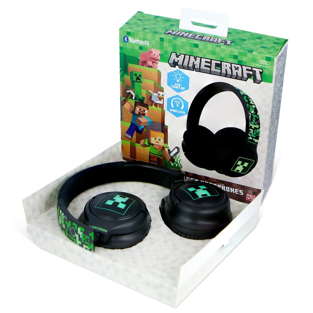 Auriculares inalambricos LED Minecraft — vista adicional del producto