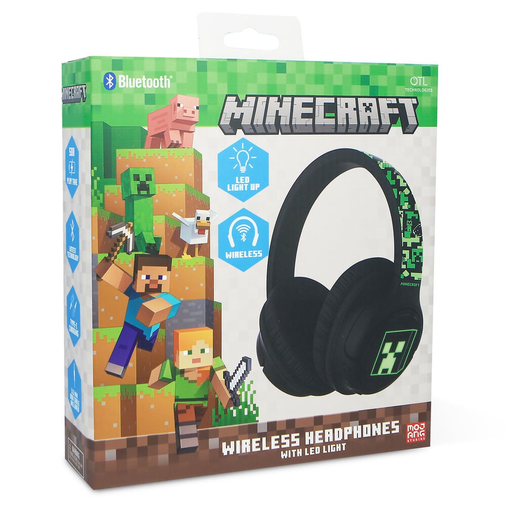 Auriculares inalambricos LED Minecraft — vista adicional del producto
