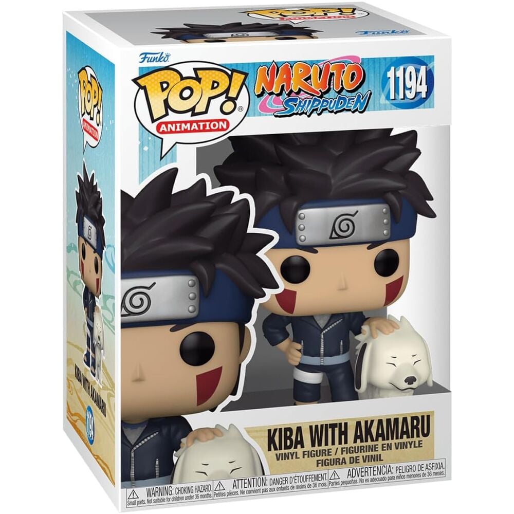 Figura Funko Pop! Kiba con Akamaru · Naruto Shippuden — vista adicional del producto
