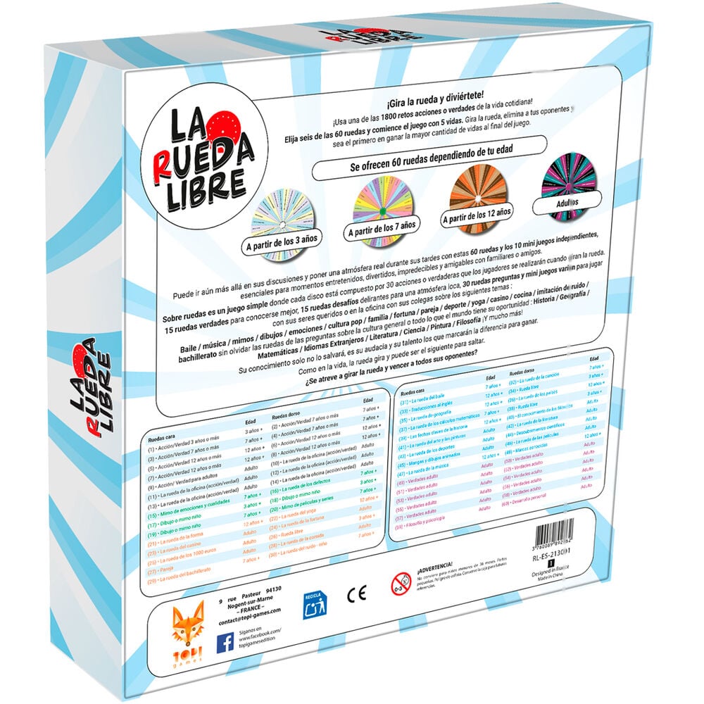 Juego de mesa La Rueda Libre español — vista adicional del producto