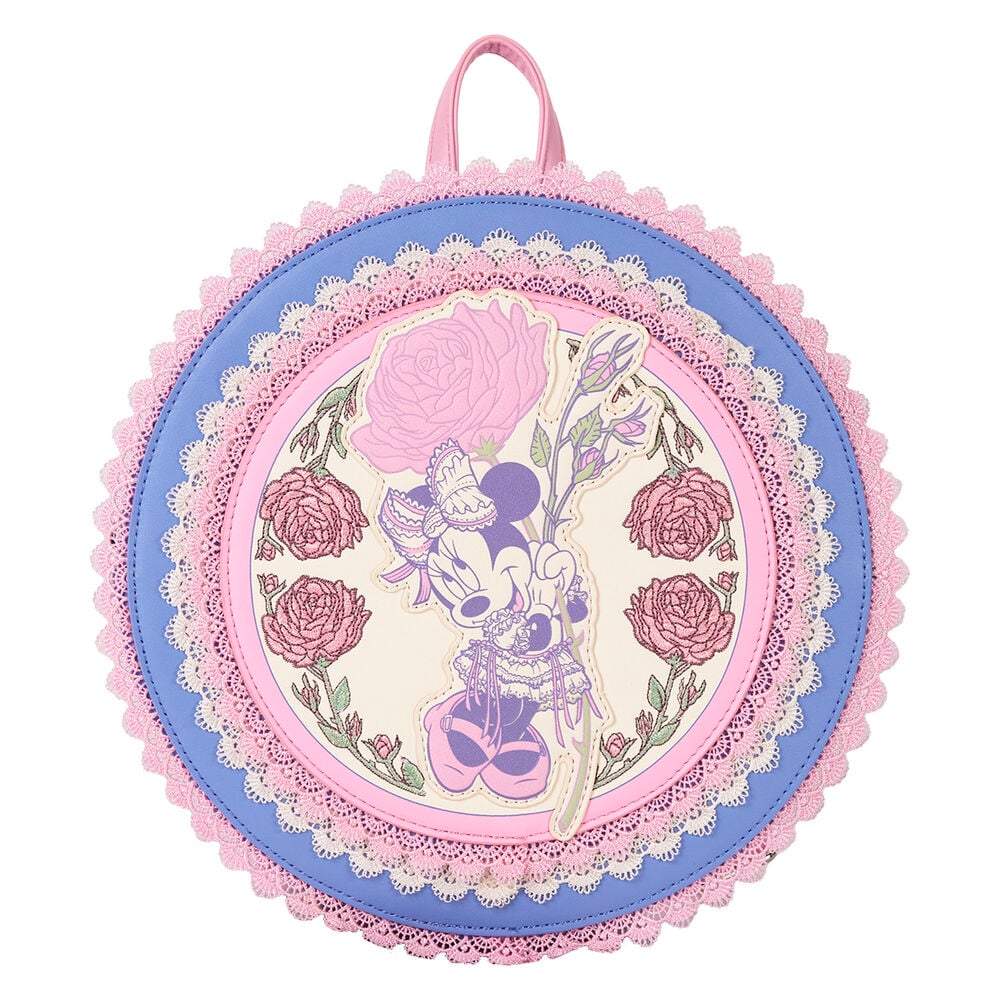 Mochila Floral Minnie Disney Loungefly 23cm