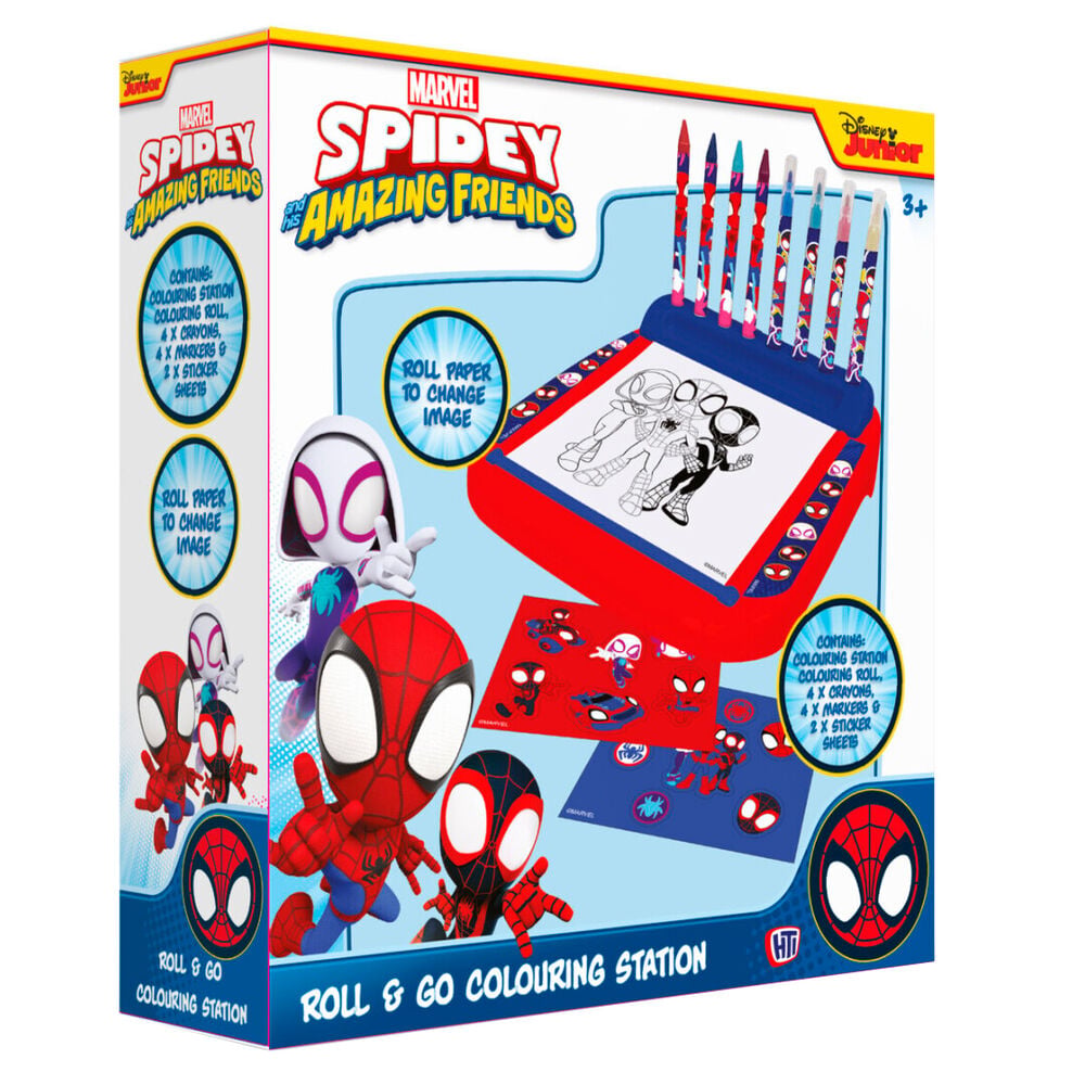 Estacion Dibujo Roll & Go Spidey Marvel