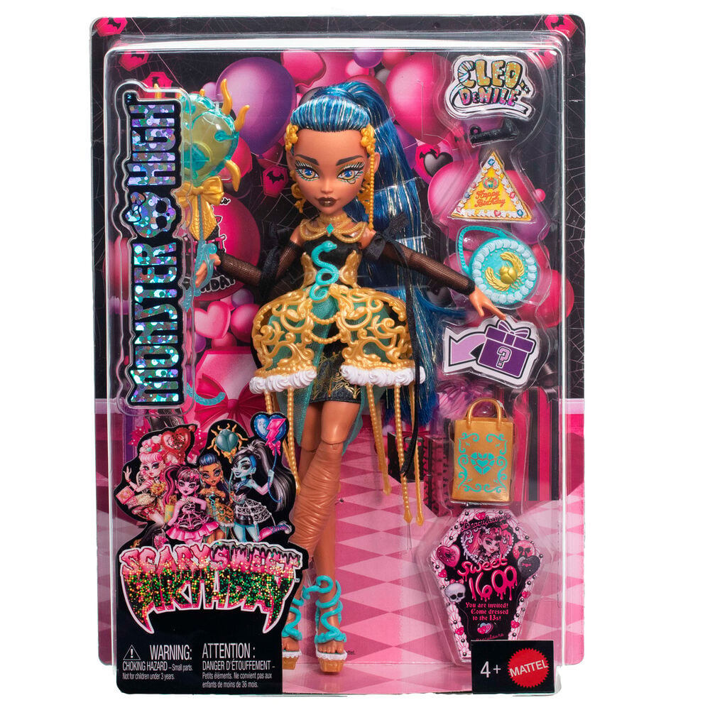 Muñeca Cleo De Nile Scary Sweet Birthday 1600 Monster High — vista adicional del producto