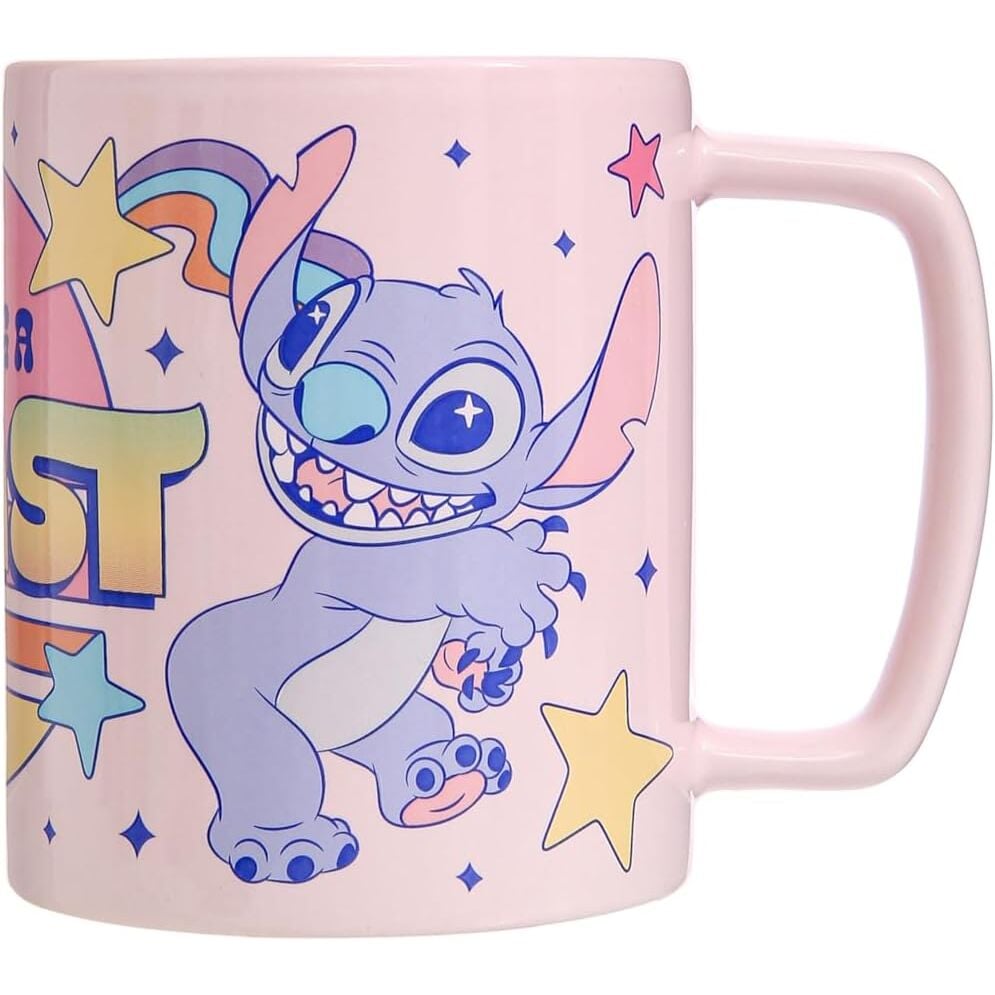 Taza funda de peluche Angel & Stitch Disney 440ml — vista adicional del producto