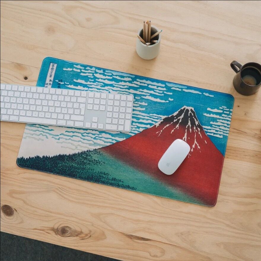 Alfombrilla gaming La Gran Ola de Kanagawa Hokusai — vista adicional del producto
