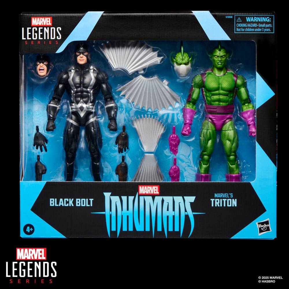 Blister 2 figuras Black Bolt & Triton Inhumanos Marvel Legends Series 15cm — vista adicional del producto