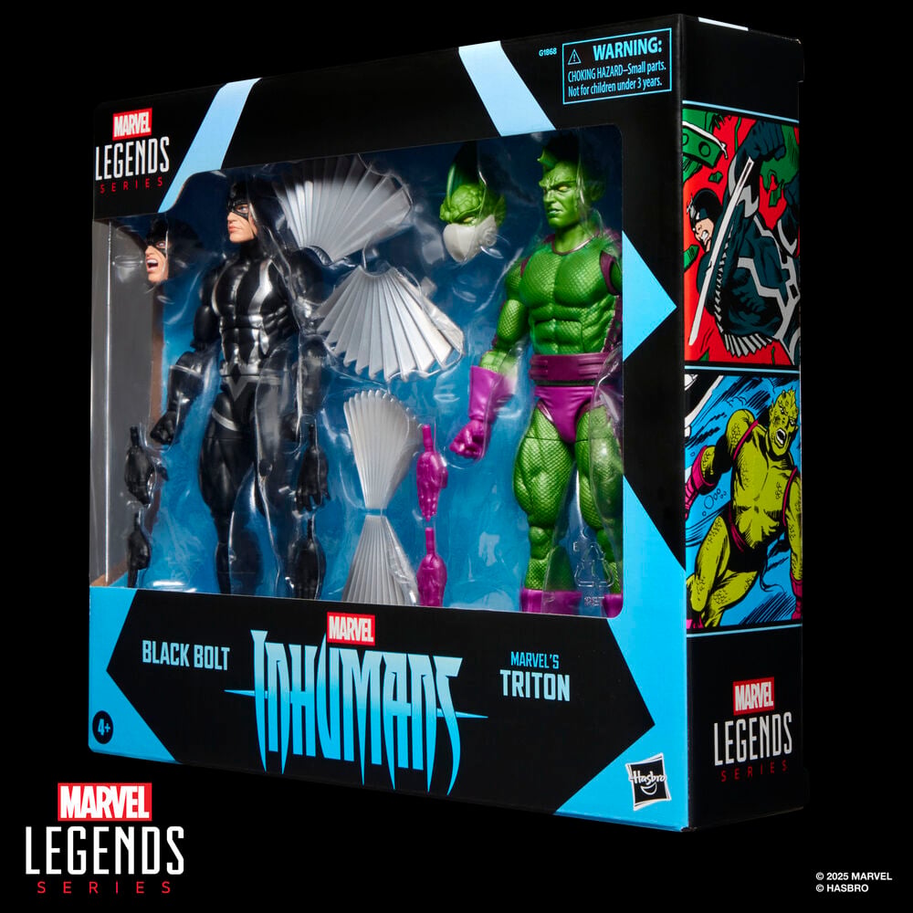 Blister 2 figuras Black Bolt & Triton Inhumanos Marvel Legends Series 15cm — vista adicional del producto
