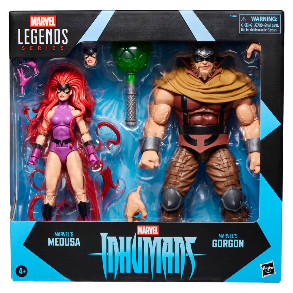 Blister 2 figuras Medusa & Gorgon Inhumanos Marvel Legends Series 15cm