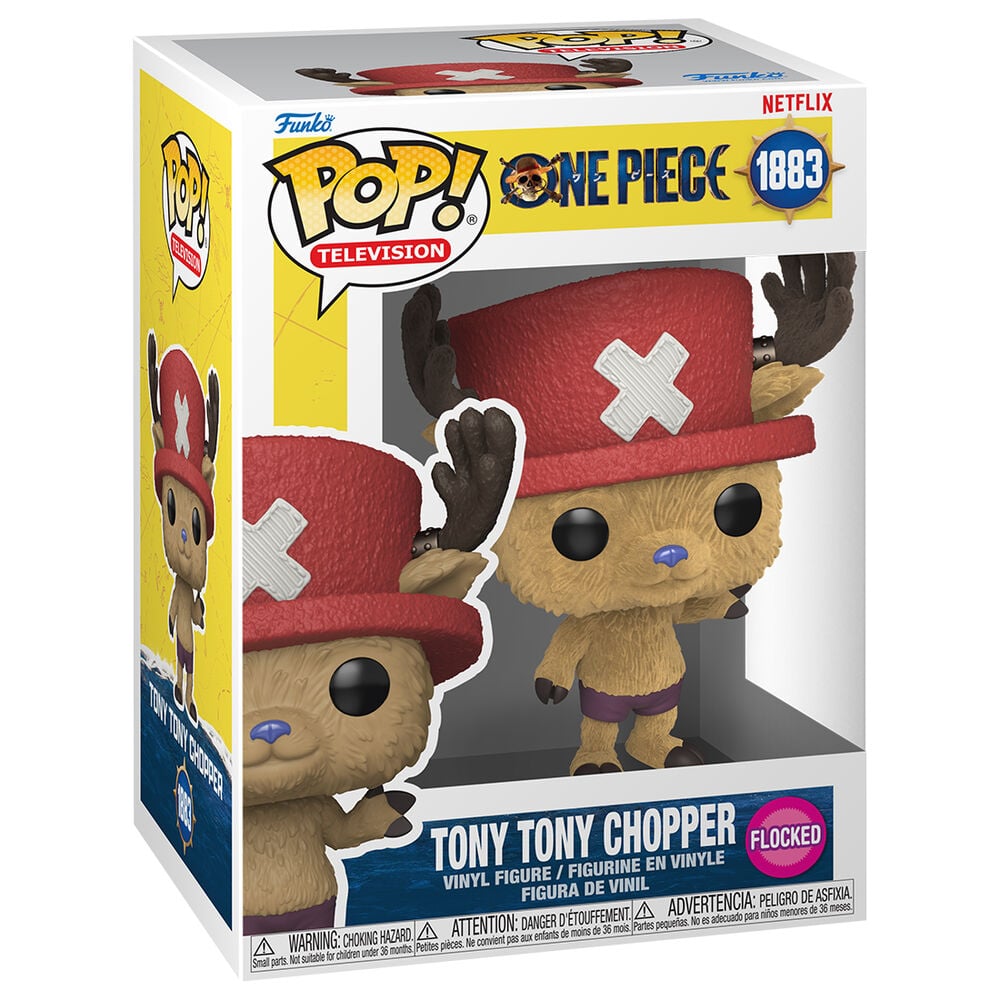 Figura Funko Pop! Chopper Flocked · One Piece Live Action — vista adicional del producto