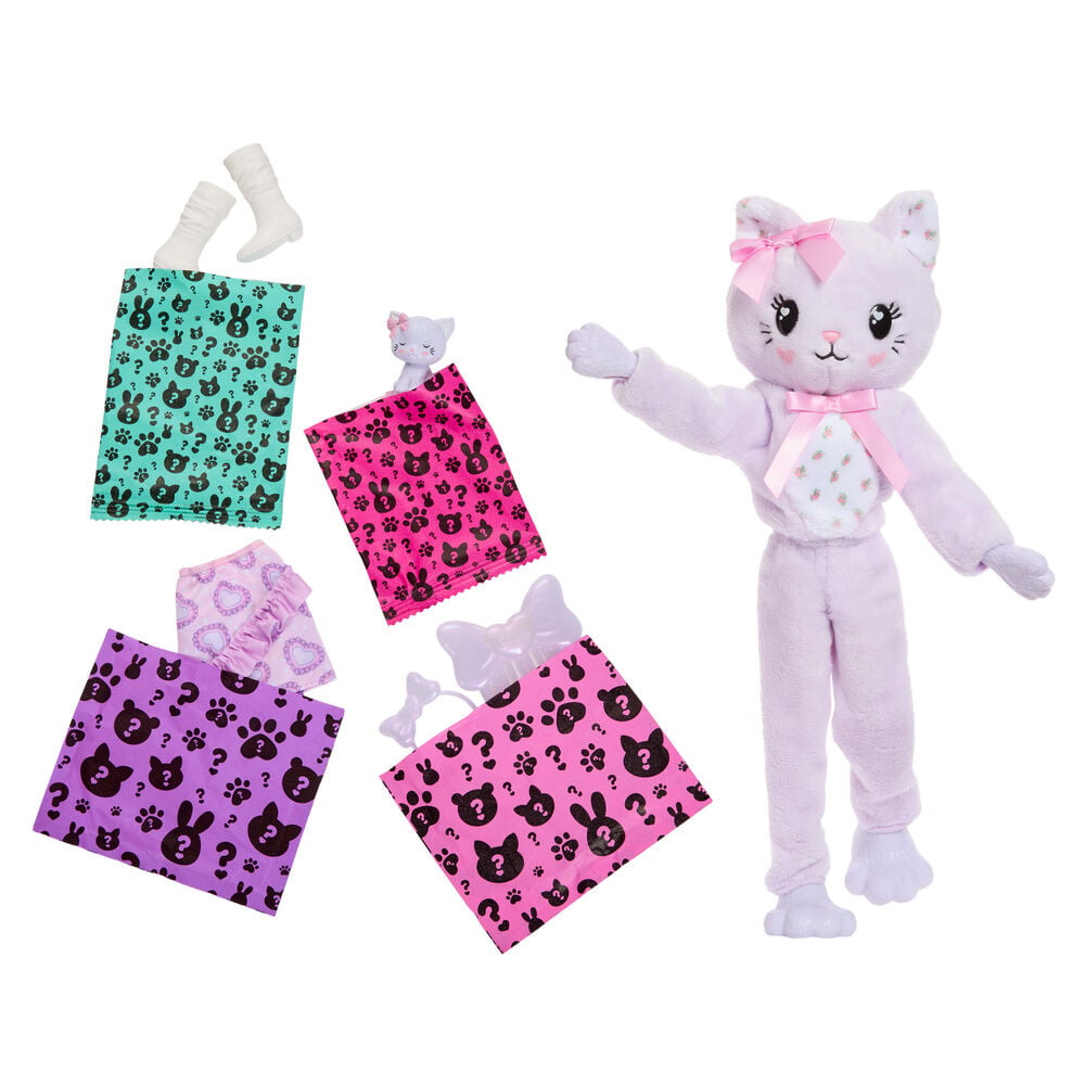 Muñeca Gatito Lila Cutie Reveal Lazos Dulces Barbie — vista adicional del producto