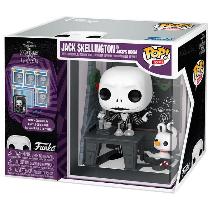 Figura POP Nooks Disney Pesadilla Antes de Navidad Jack Skellington in Jack's Room — vista adicional del producto