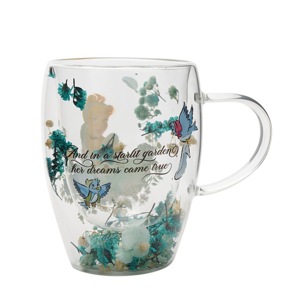 Taza cristal flores secas Cenicienta Princesas Disney — vista adicional del producto