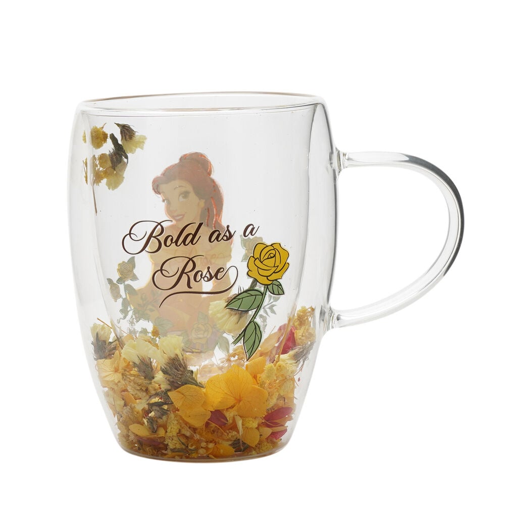 Taza cristal flores secas Bella Princesas Disney — vista adicional del producto