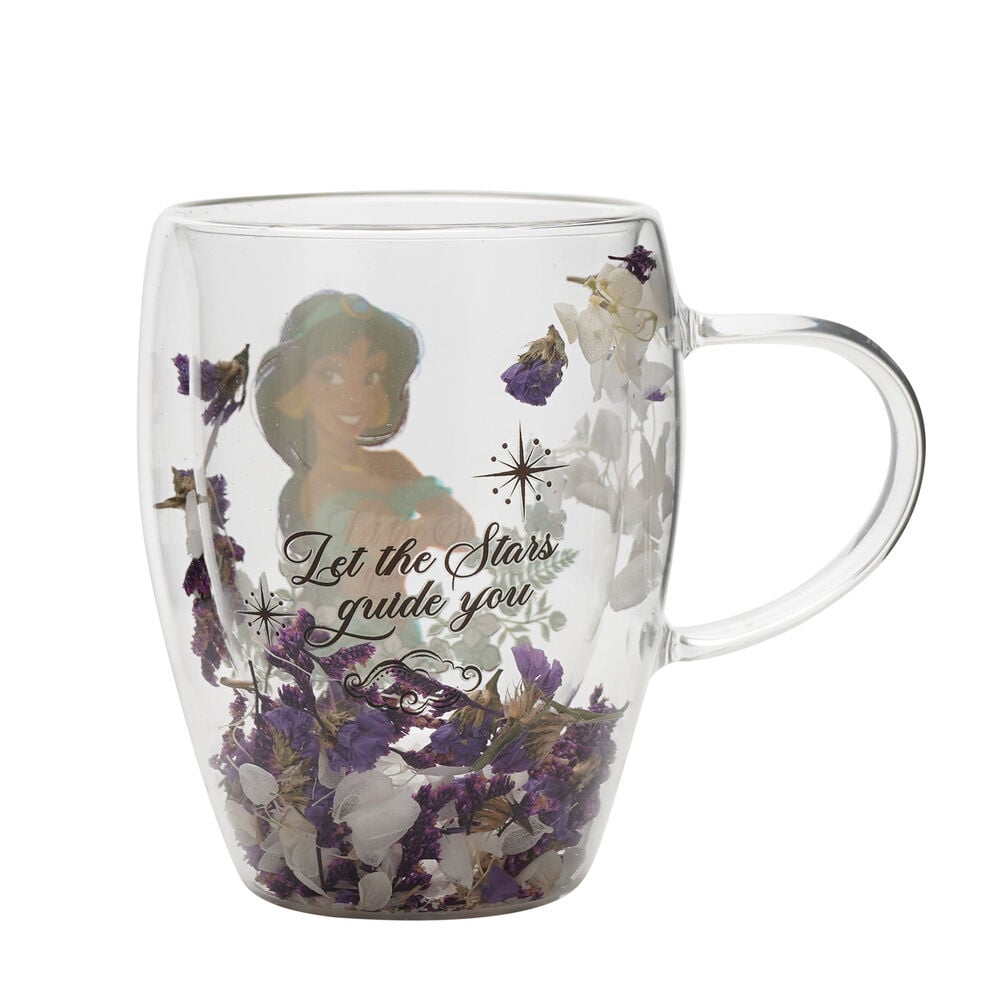 Taza cristal flores secas Jasmine Princesas Disney — vista adicional del producto