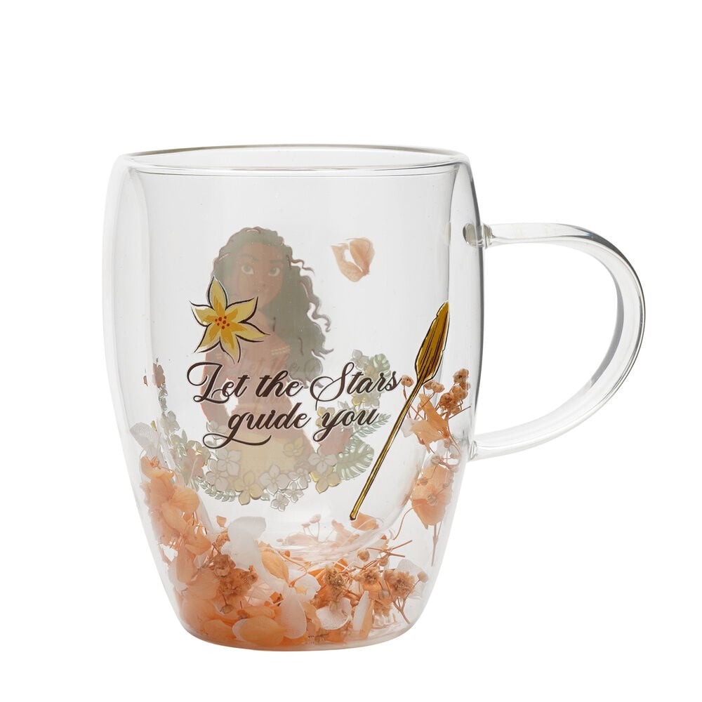 Taza cristal flores secas Vaiana Moana Princesas Disney — vista adicional del producto