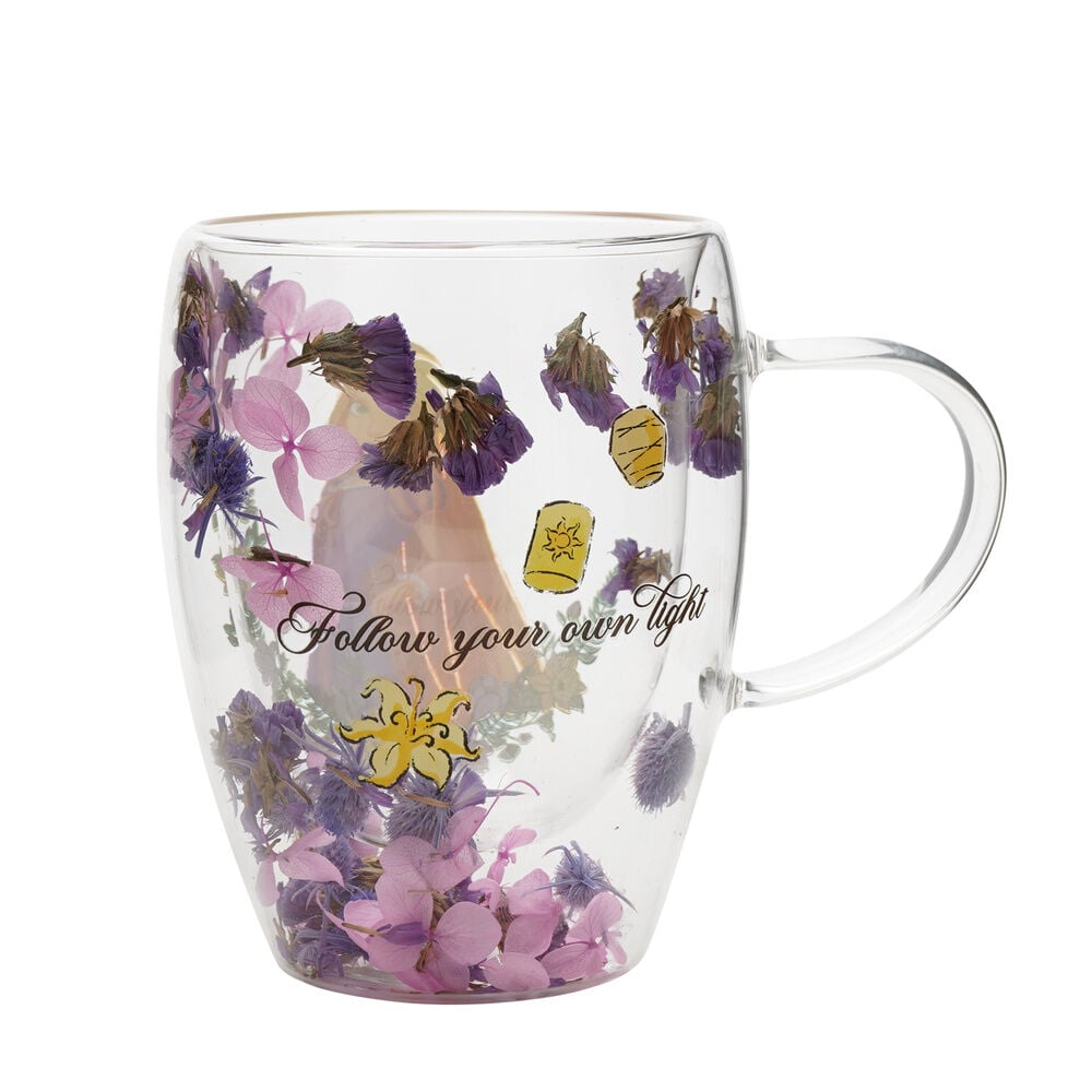 Taza cristal flores secas Rapunzel Princesas Disney — vista adicional del producto