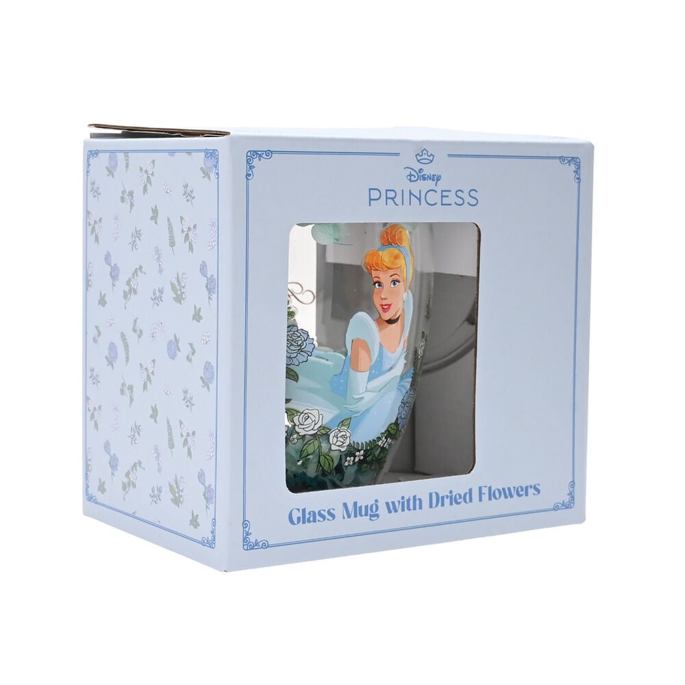 Taza cristal flores secas Cenicienta Princesas Disney — vista adicional del producto
