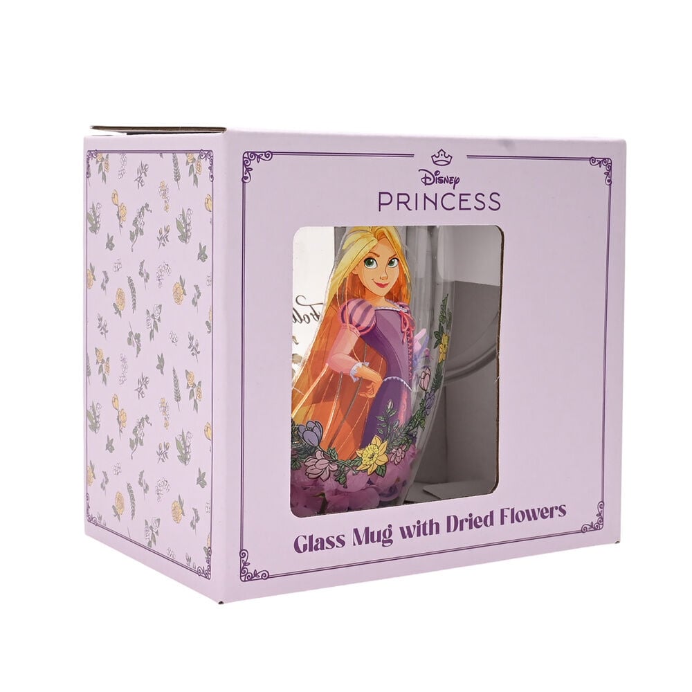 Taza cristal flores secas Rapunzel Princesas Disney — vista adicional del producto
