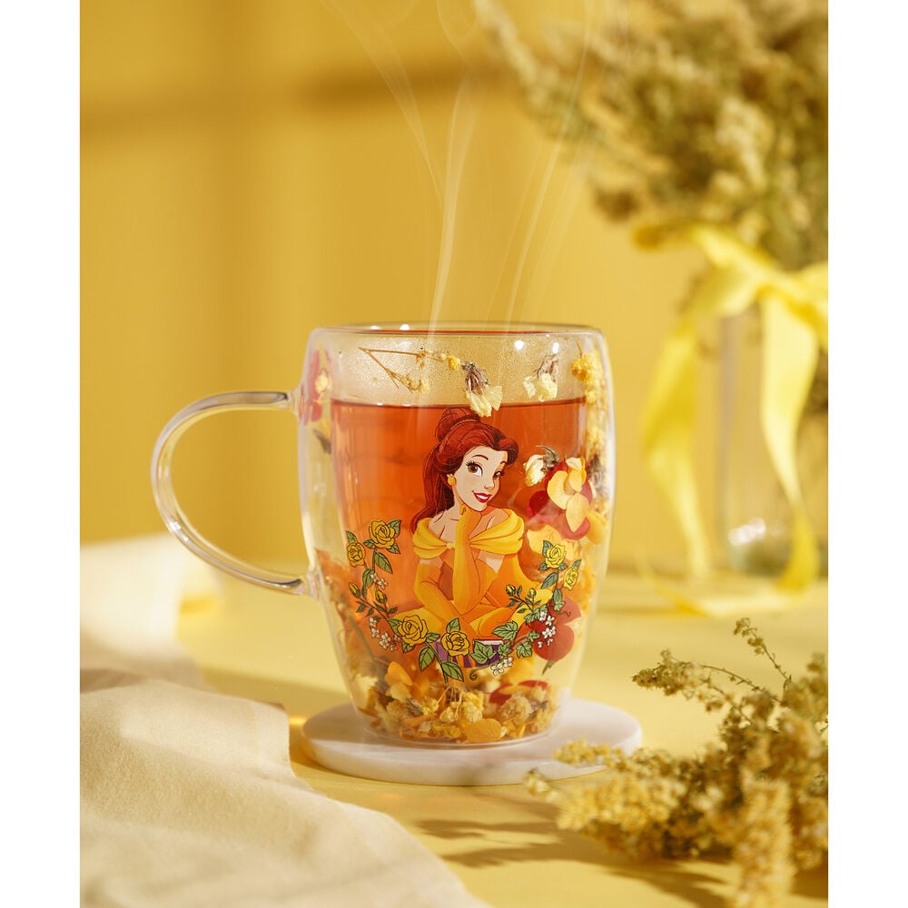 Taza cristal flores secas Bella Princesas Disney — vista adicional del producto