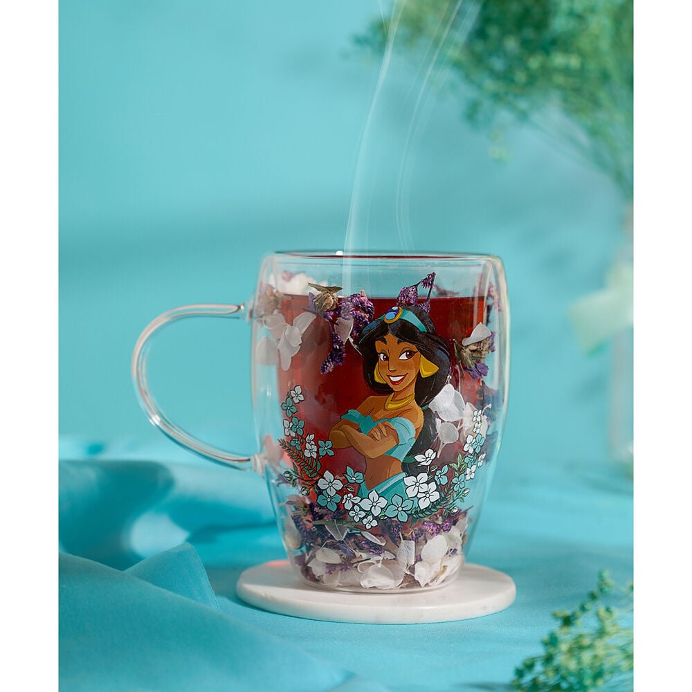 Taza cristal flores secas Jasmine Princesas Disney — vista adicional del producto