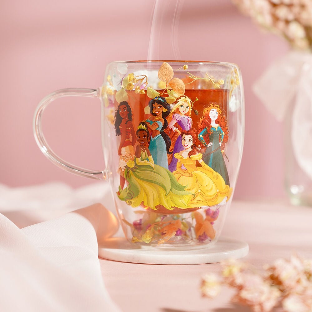 Taza cristal flores secas Princesas Disney — vista adicional del producto