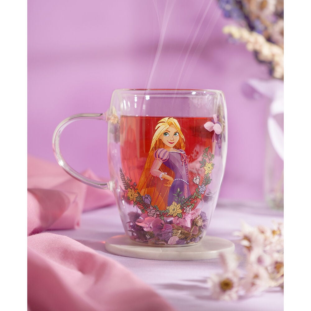 Taza cristal flores secas Rapunzel Princesas Disney — vista adicional del producto