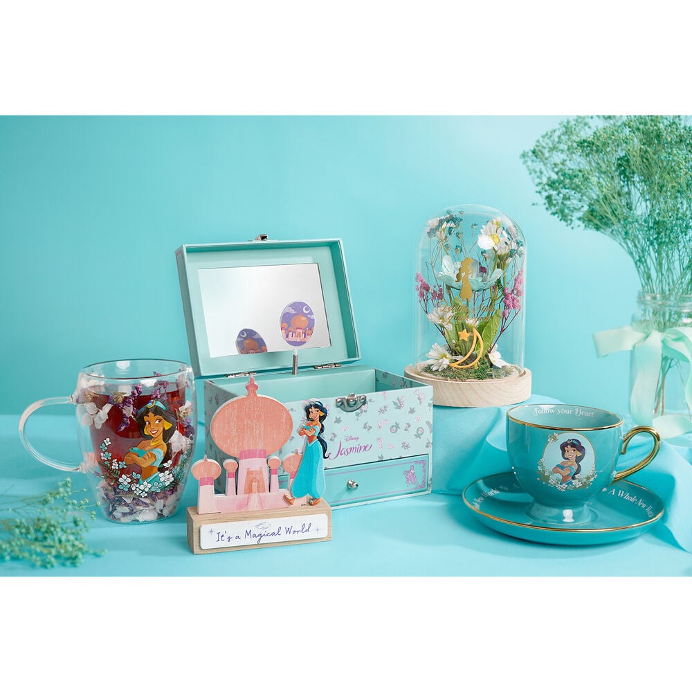 Taza cristal flores secas Jasmine Princesas Disney — vista adicional del producto