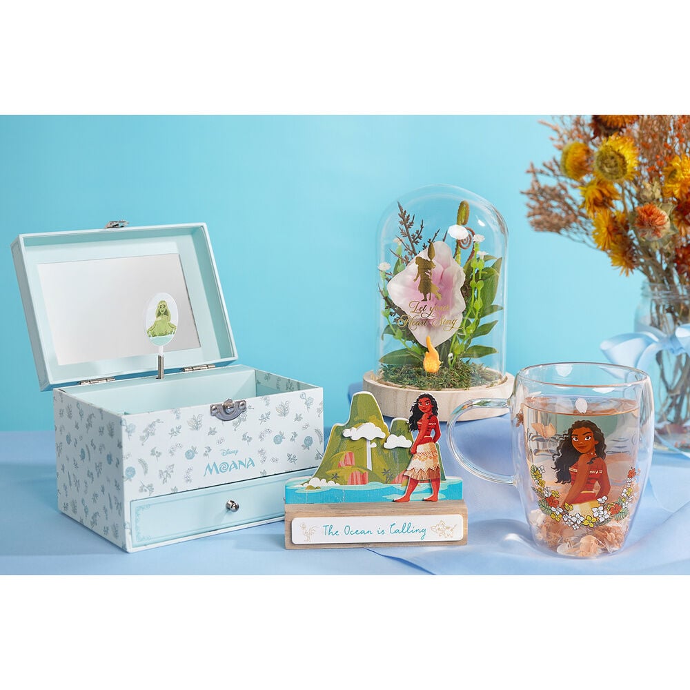 Taza cristal flores secas Vaiana Moana Princesas Disney — vista adicional del producto