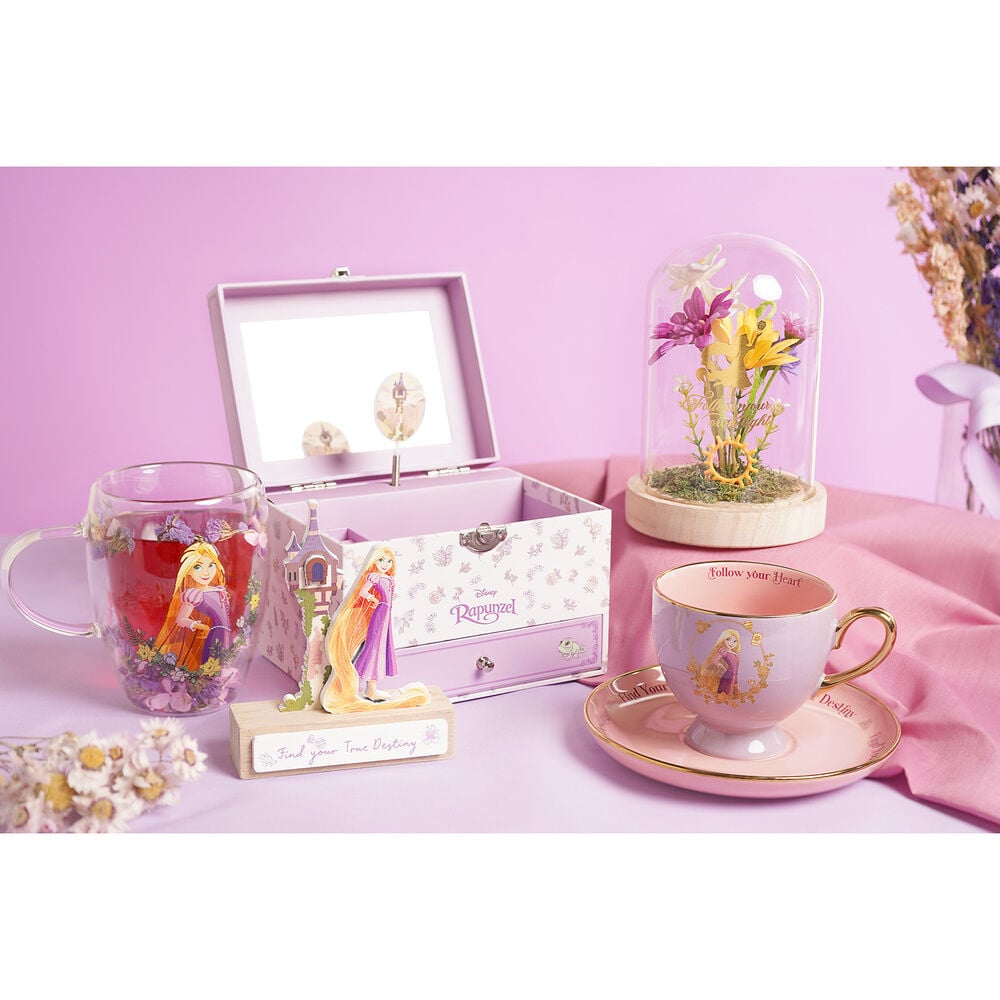 Taza cristal flores secas Rapunzel Princesas Disney — vista adicional del producto