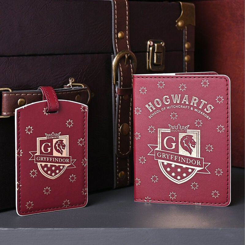 Portapasaportes + etiqueta equipaje Gryffindor Harry Potter — vista adicional del producto