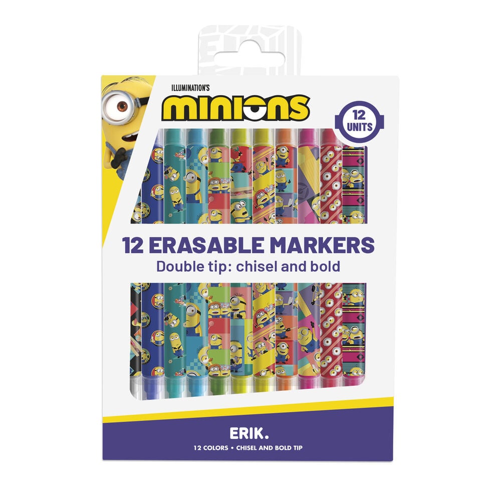 Blister 12 rotuladores borrables Minions — vista adicional del producto