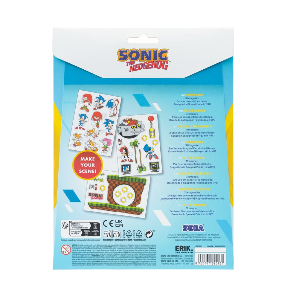 Set imanes troquelados Sonic the Hedgehog — vista adicional del producto