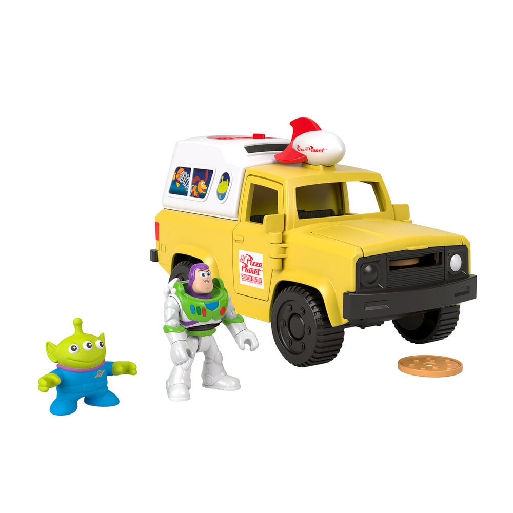 Camion Pizza Planet + figuras Buzz Lightyear y Alien Toy Story Disney Pixar Imaginext — vista adicional del producto