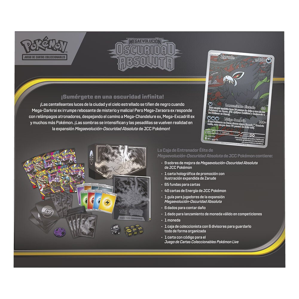 Estuche cartas Entrenador Elite Expansion Megaevolucion Oscuridad Absoluta Pokemon español — vista adicional del producto