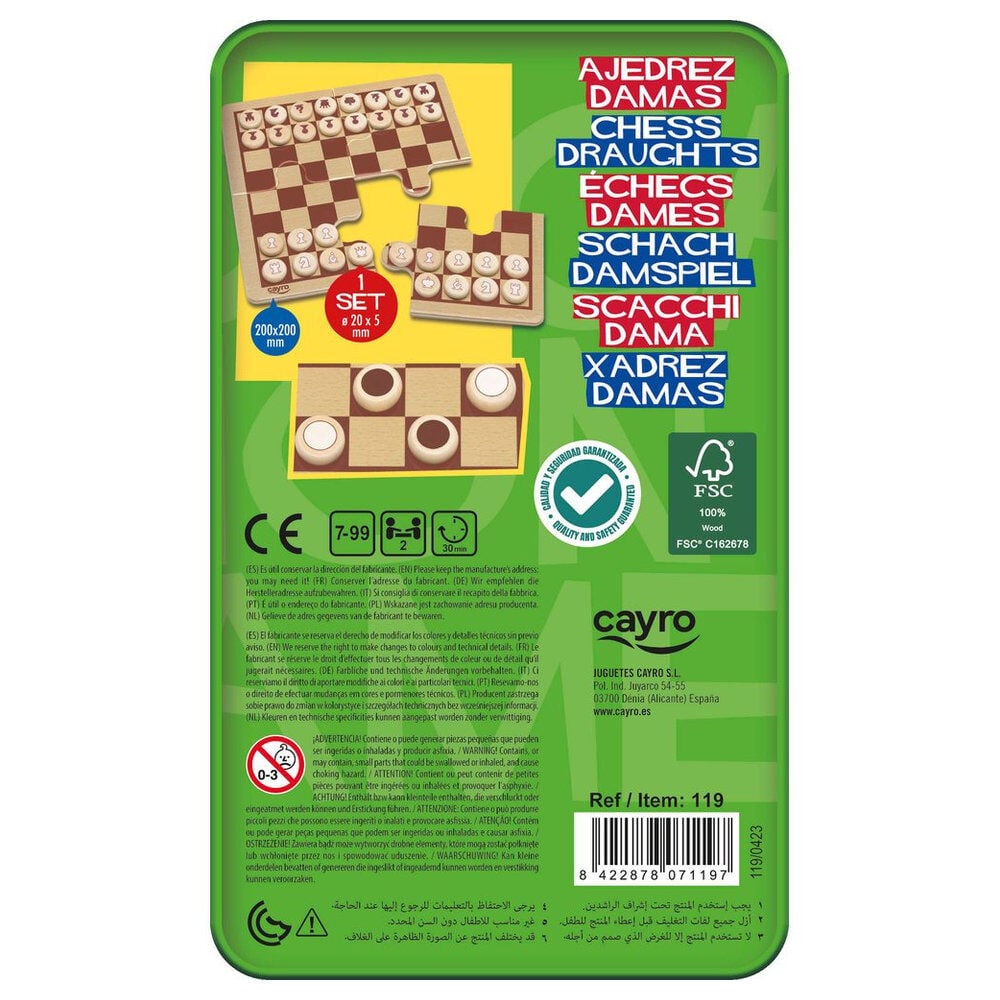 Juego Ajedrez & Damas viaje — vista adicional del producto