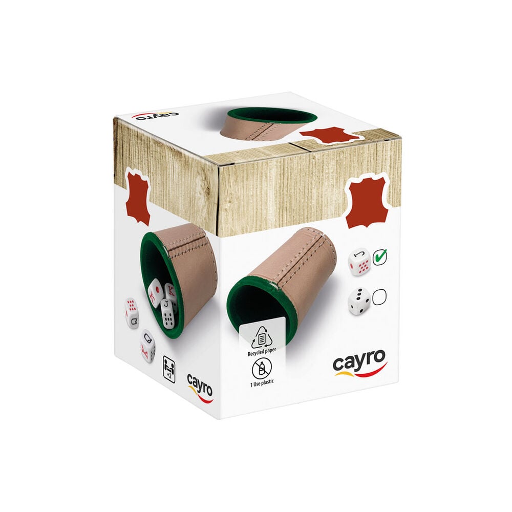 Cubilete Cuero y 5 Dados Poker — vista adicional del producto