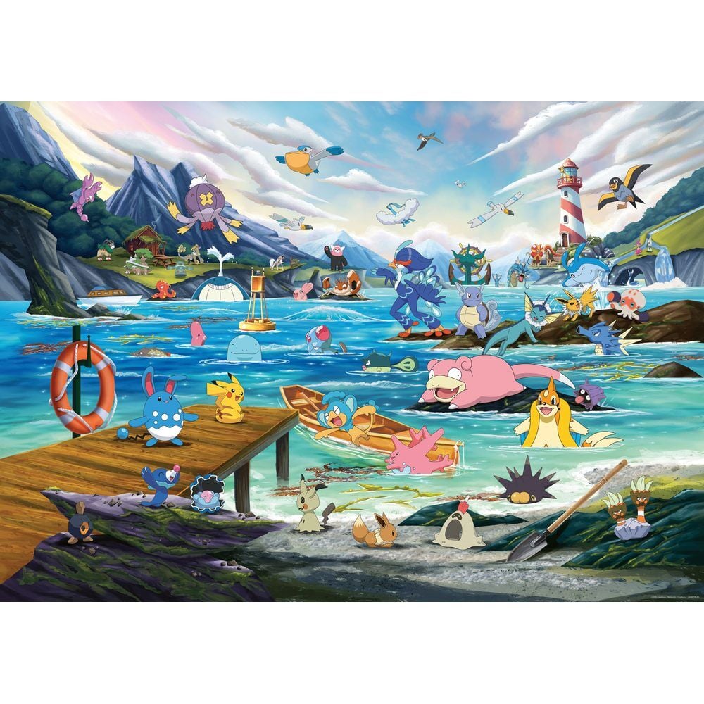 Puzzle Vaporeon y el Mar Templado · Ravensburger · 1.000 piezas · otra vista