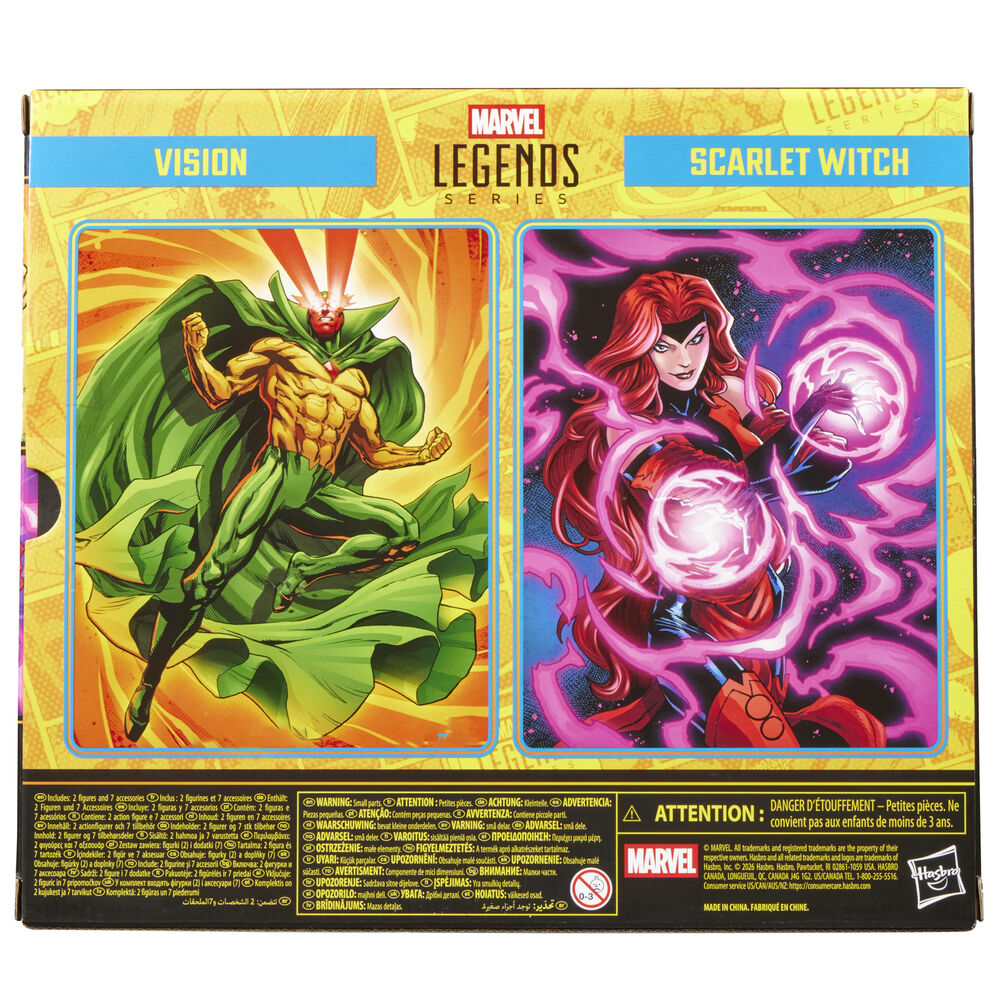 Blister 2 figuras Vision y Scarlet With Avengers Earts Mightiest Heroes Marvel Legends Series 15cm — vista adicional del producto