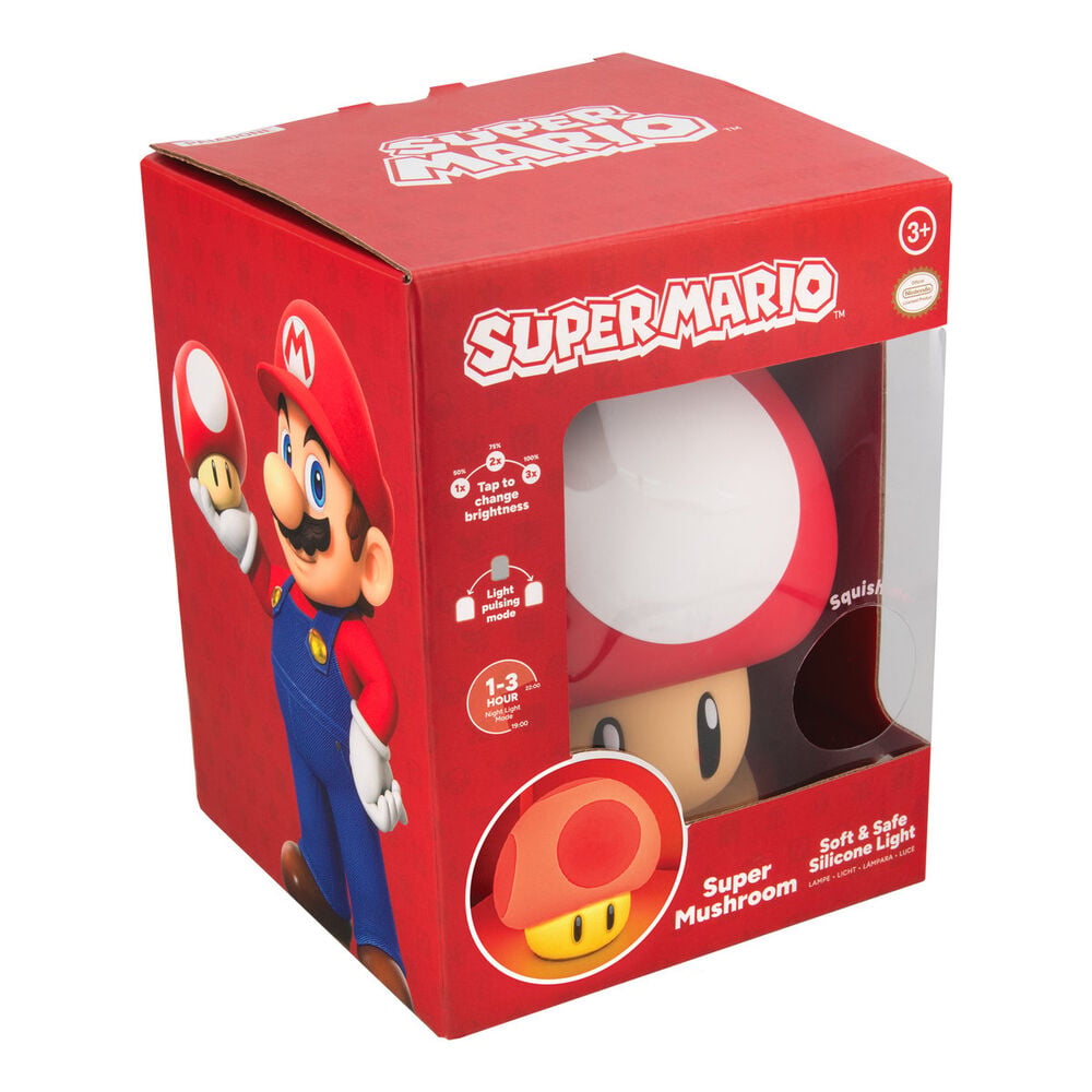 Lampara recargable SquishyGlo Seta Super Mushroom Super Mario Bros — vista adicional del producto